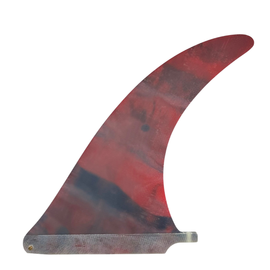 GUZI 11" Single Fin – Red / Blue