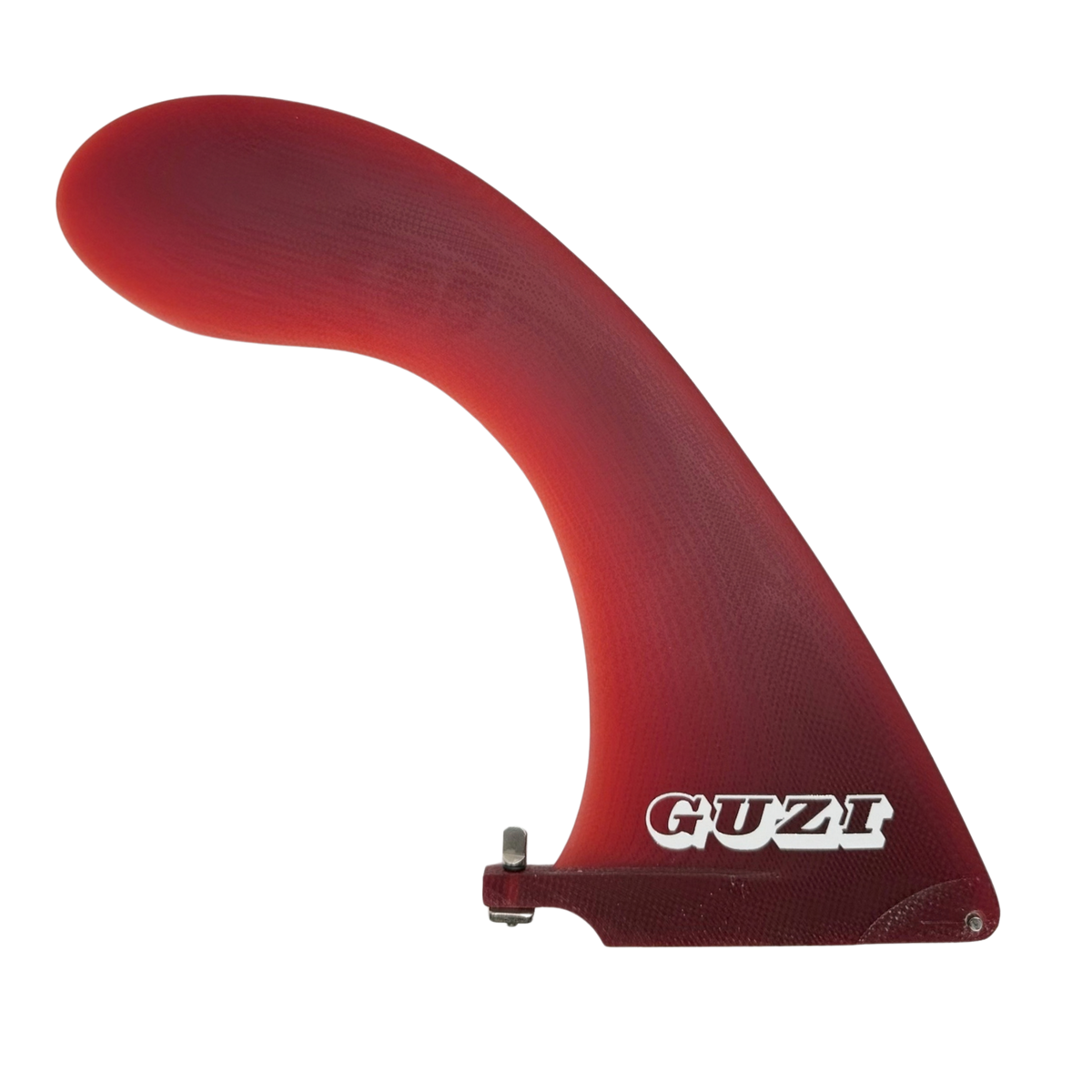 GUZI 9.5" Single Fin – Red Fade