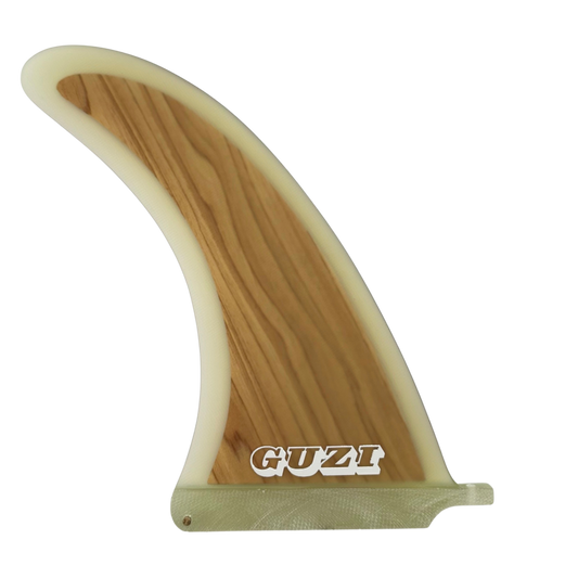 GUZI 10" Single Fin – Wood Veneer