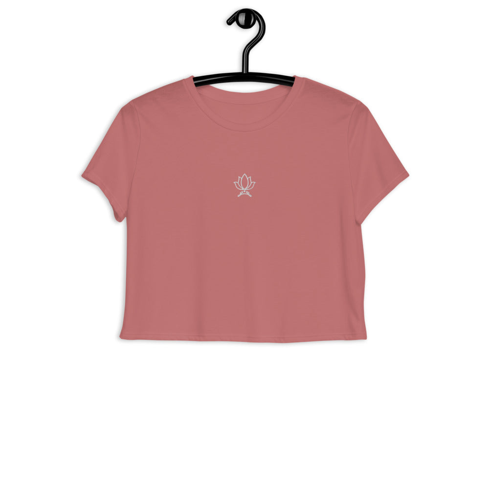 Crop Embroidered Tee